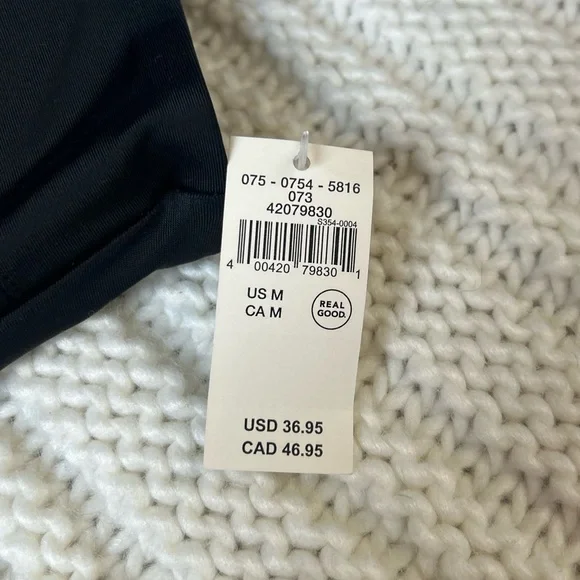 BNWT Aerie, Black Bikini Top, Size M - Picture 3 of 5